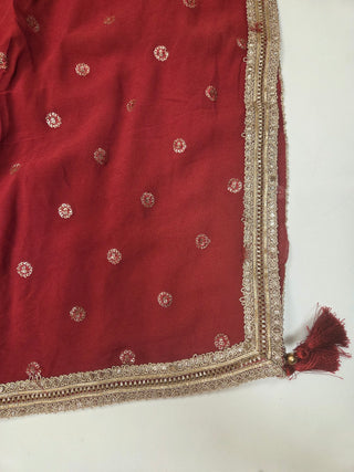 Mustard Yellow Banarasi Lehenga with Mirrorwork Halter Choli