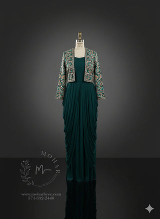 Emerald Cocktail Gown