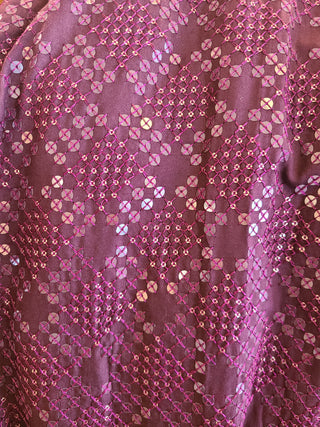 Purple Sequin Embellished Kurta