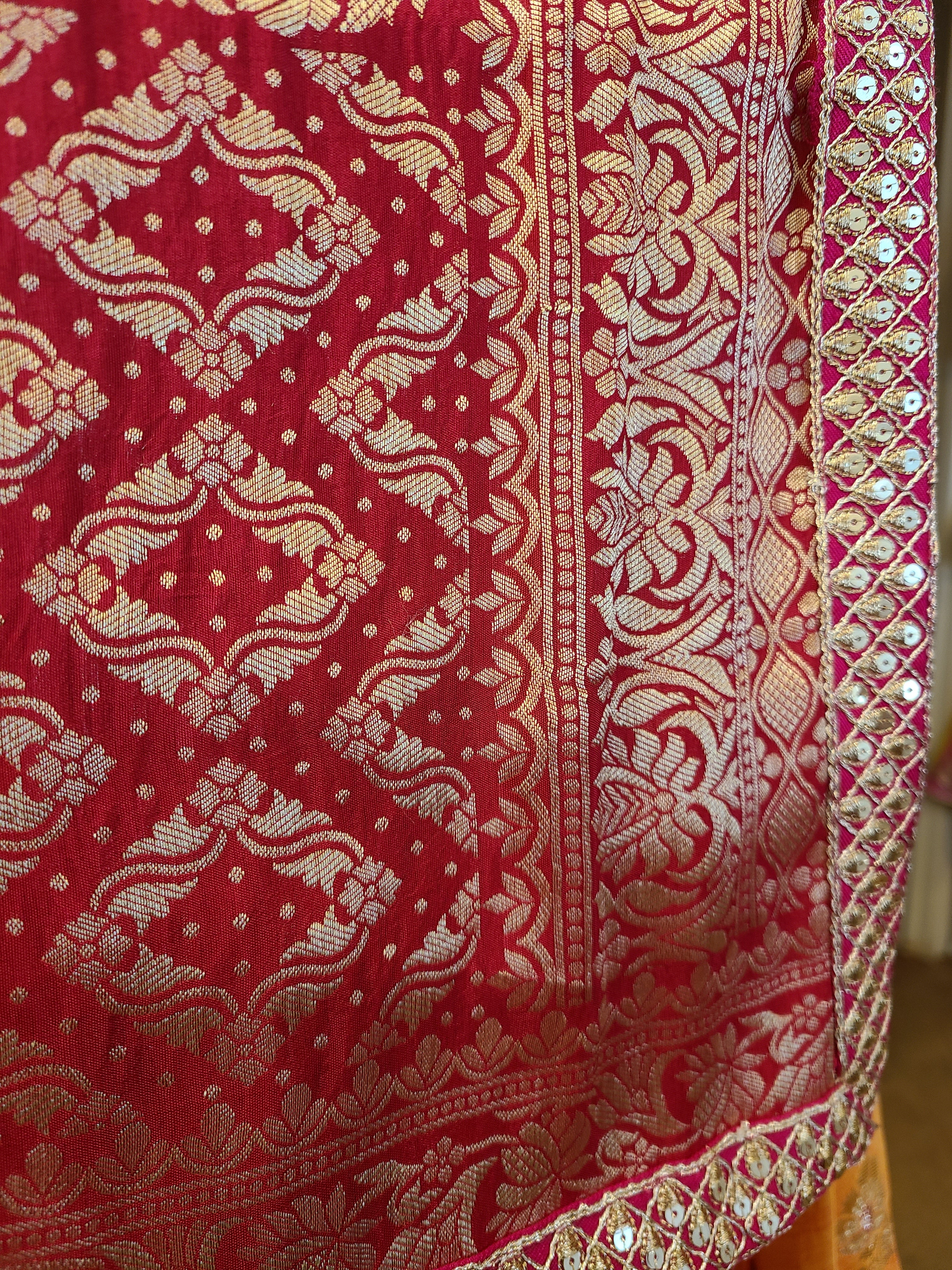 Bright Red Lehenga Set