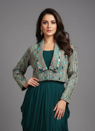 Emerald Cocktail Gown