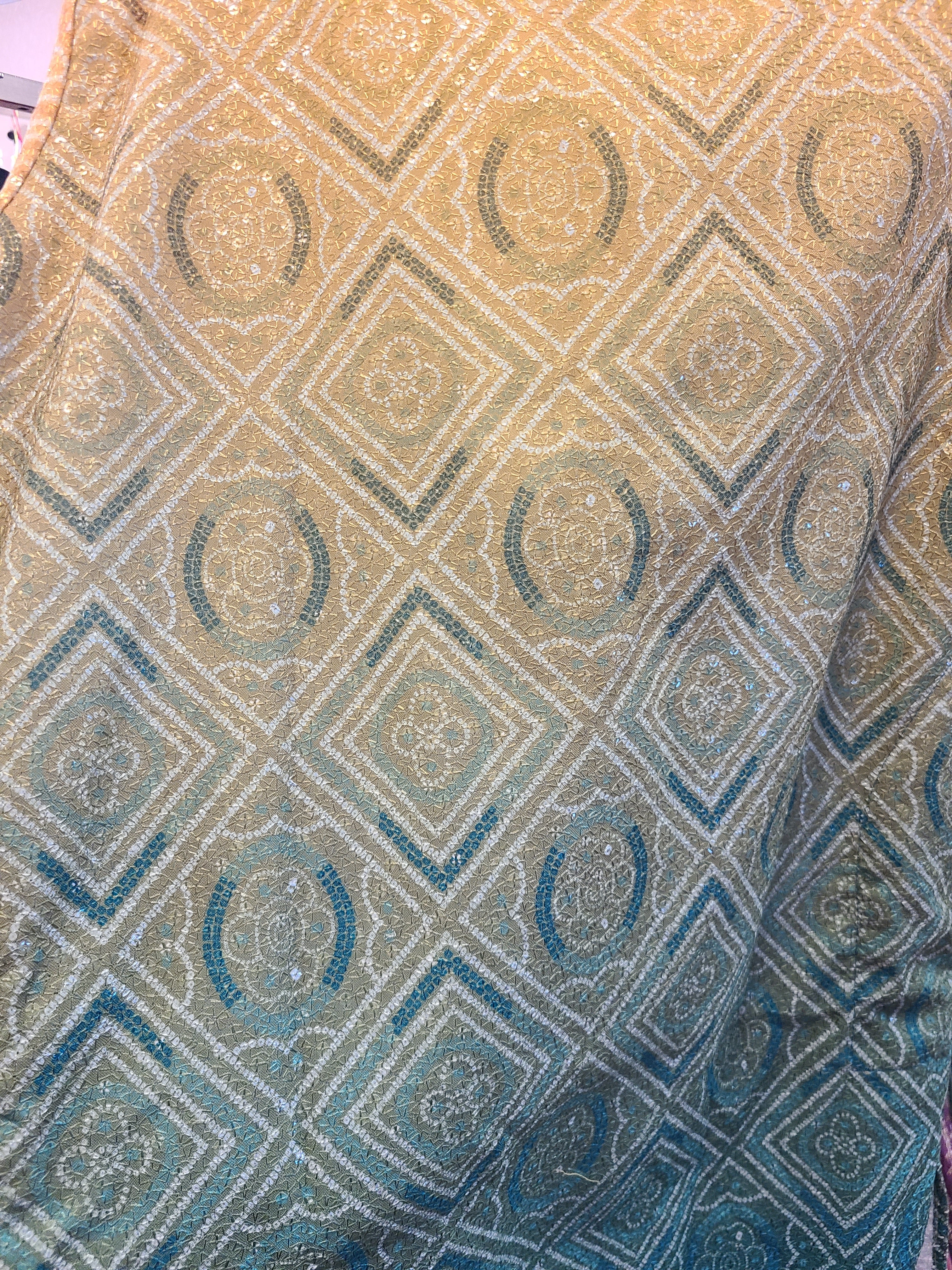 Ombre Bandhini Kurta Set