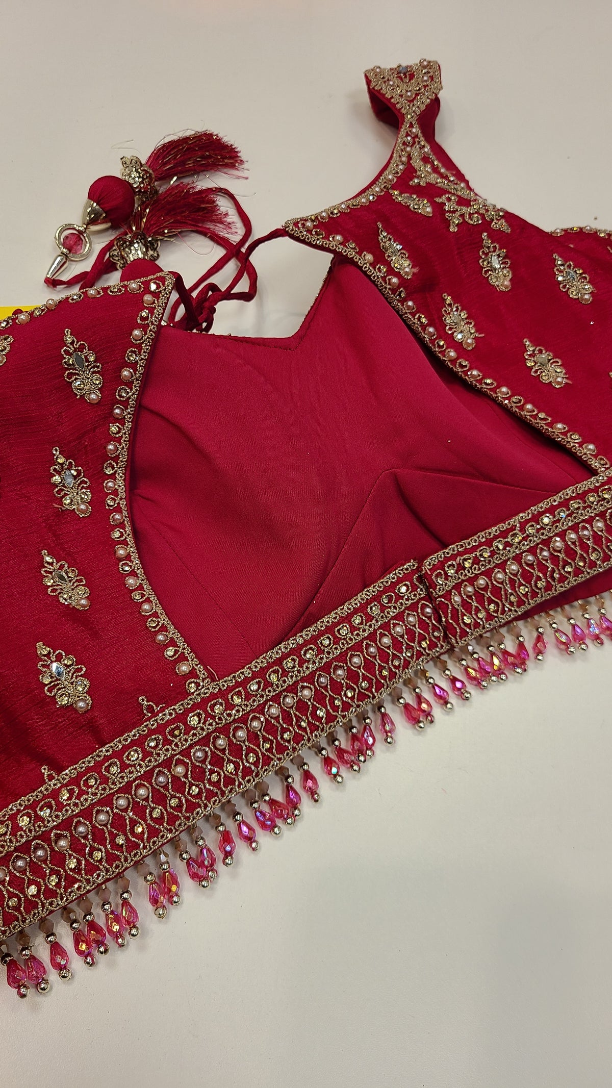 Pink Embroidered Lehenga Set
