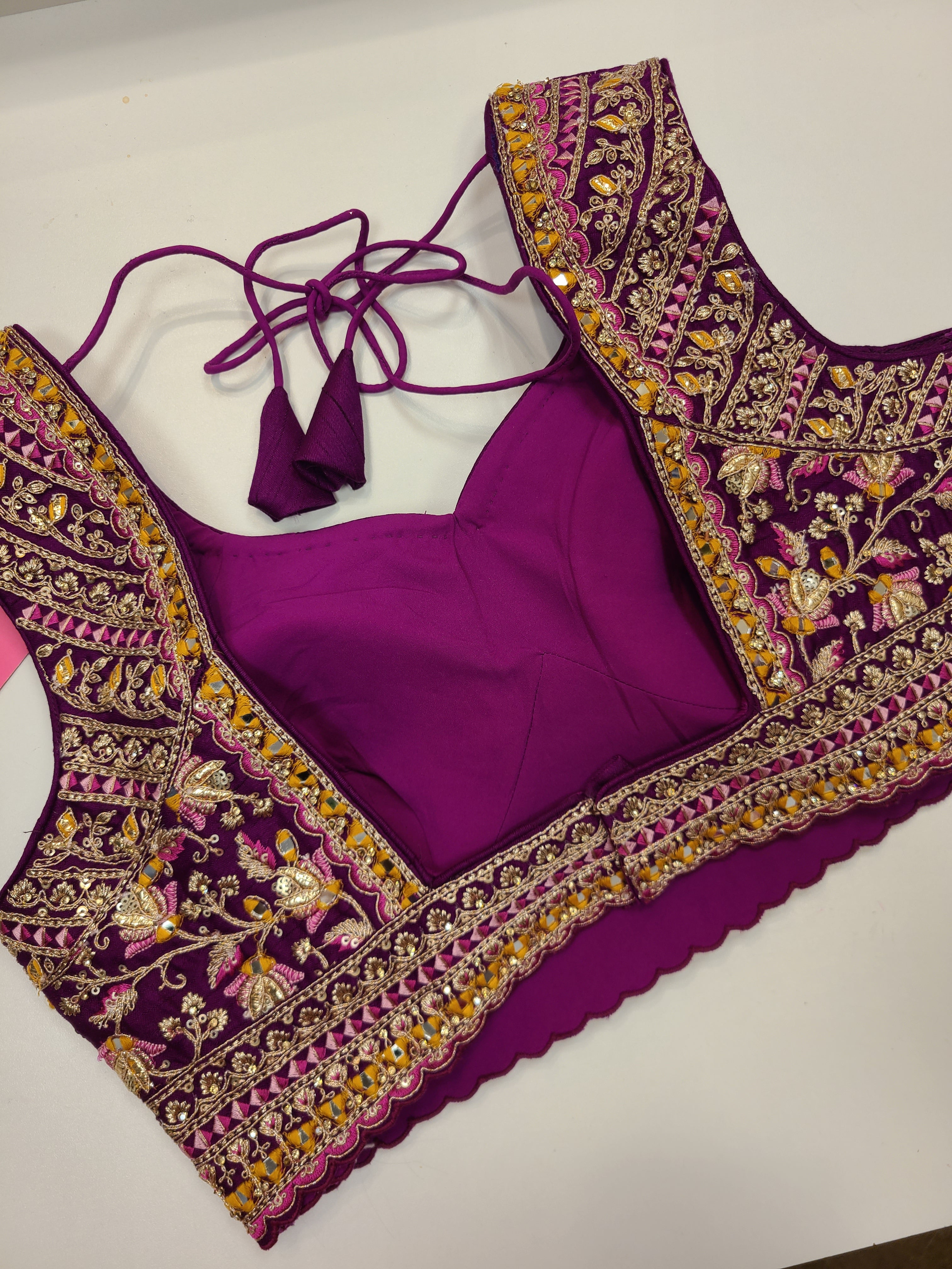 Pink Purple Lehenga Set