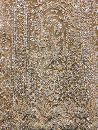 Champagne Gold Sequin Embroidered Bridal Lehenga Set