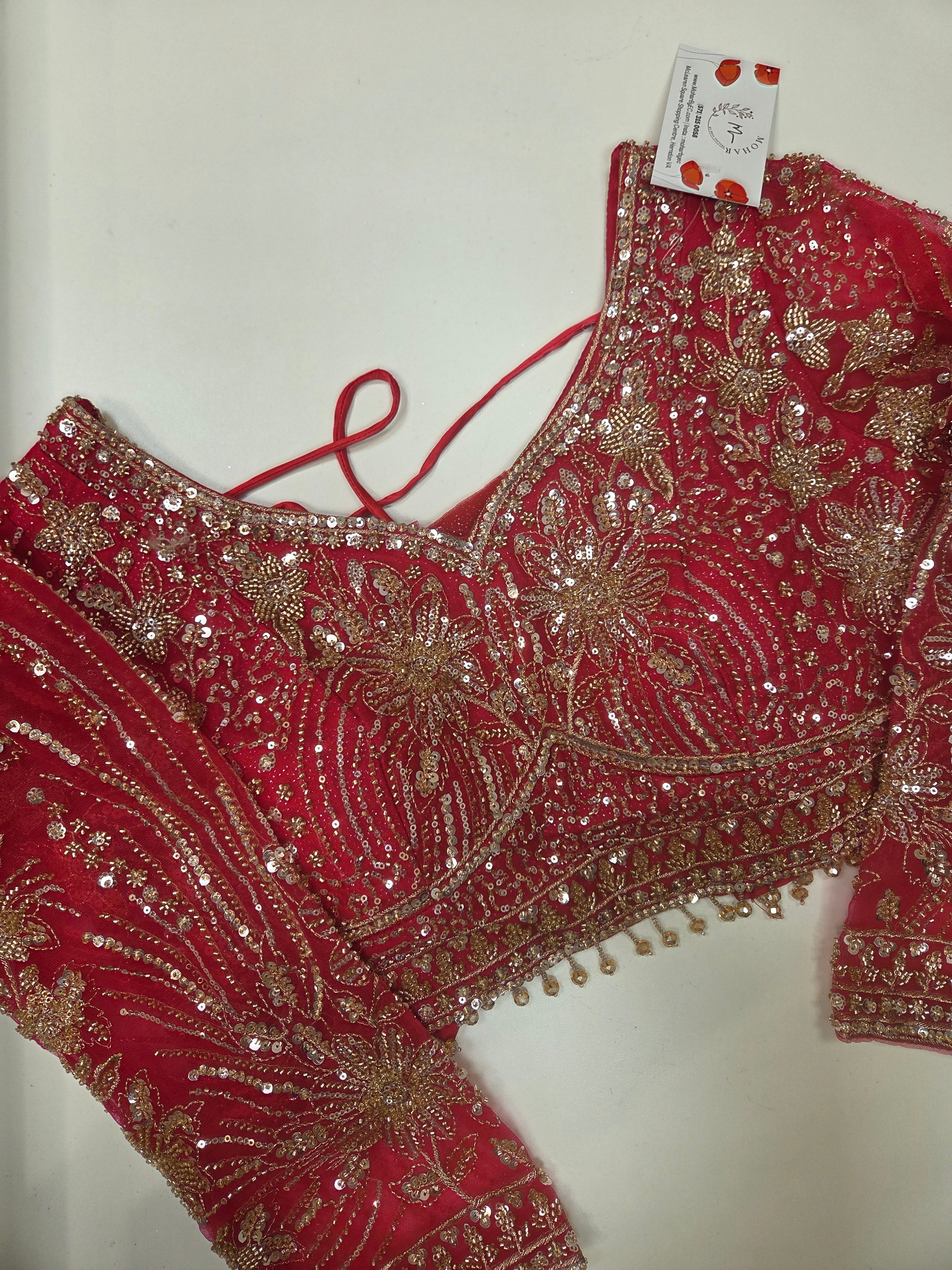 Hot Pink Zardozi Bridal Lehenga
