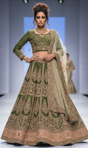 Sage Green Bridal Lehenga