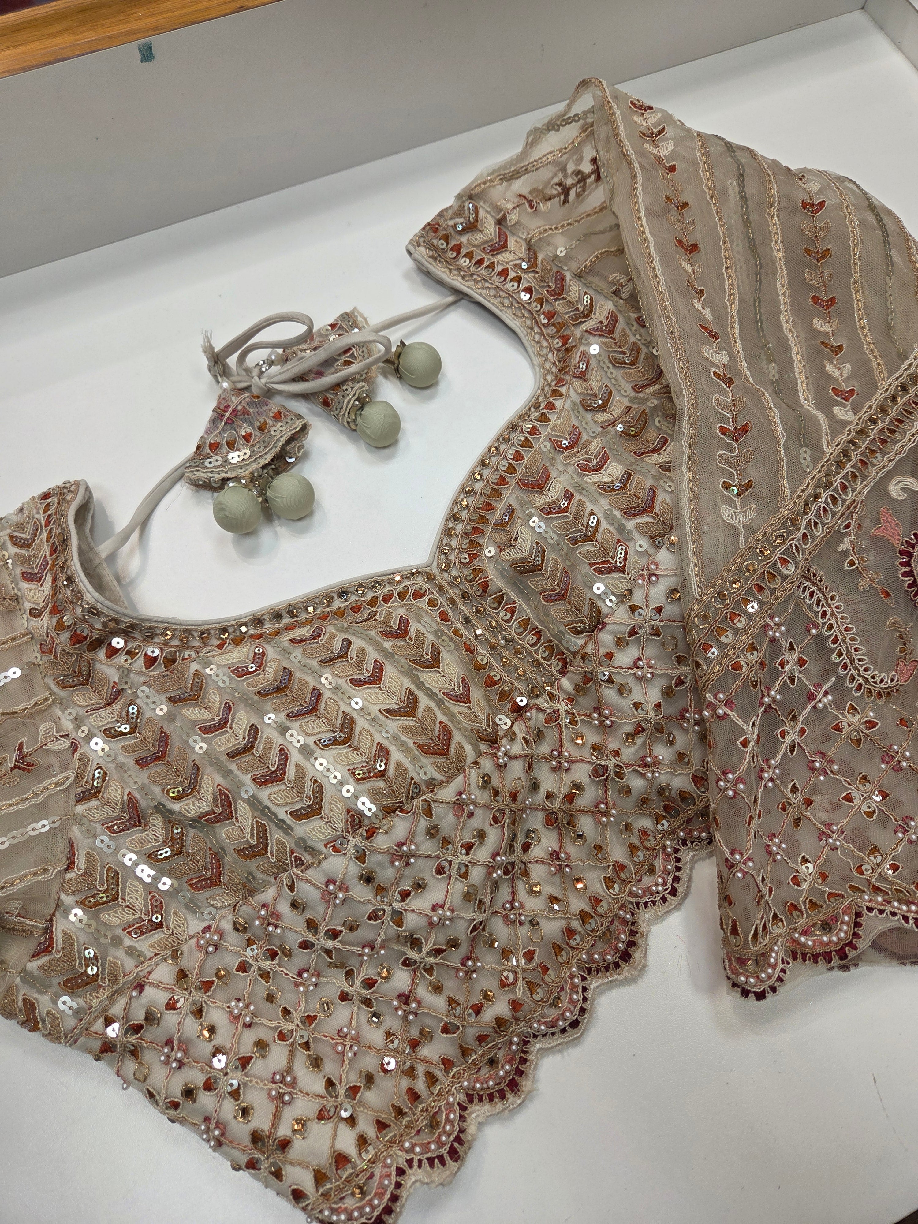 Ivory Bridal Lehenga Set