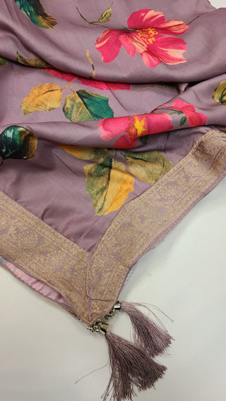 Soft Lavender Shade Anarkali