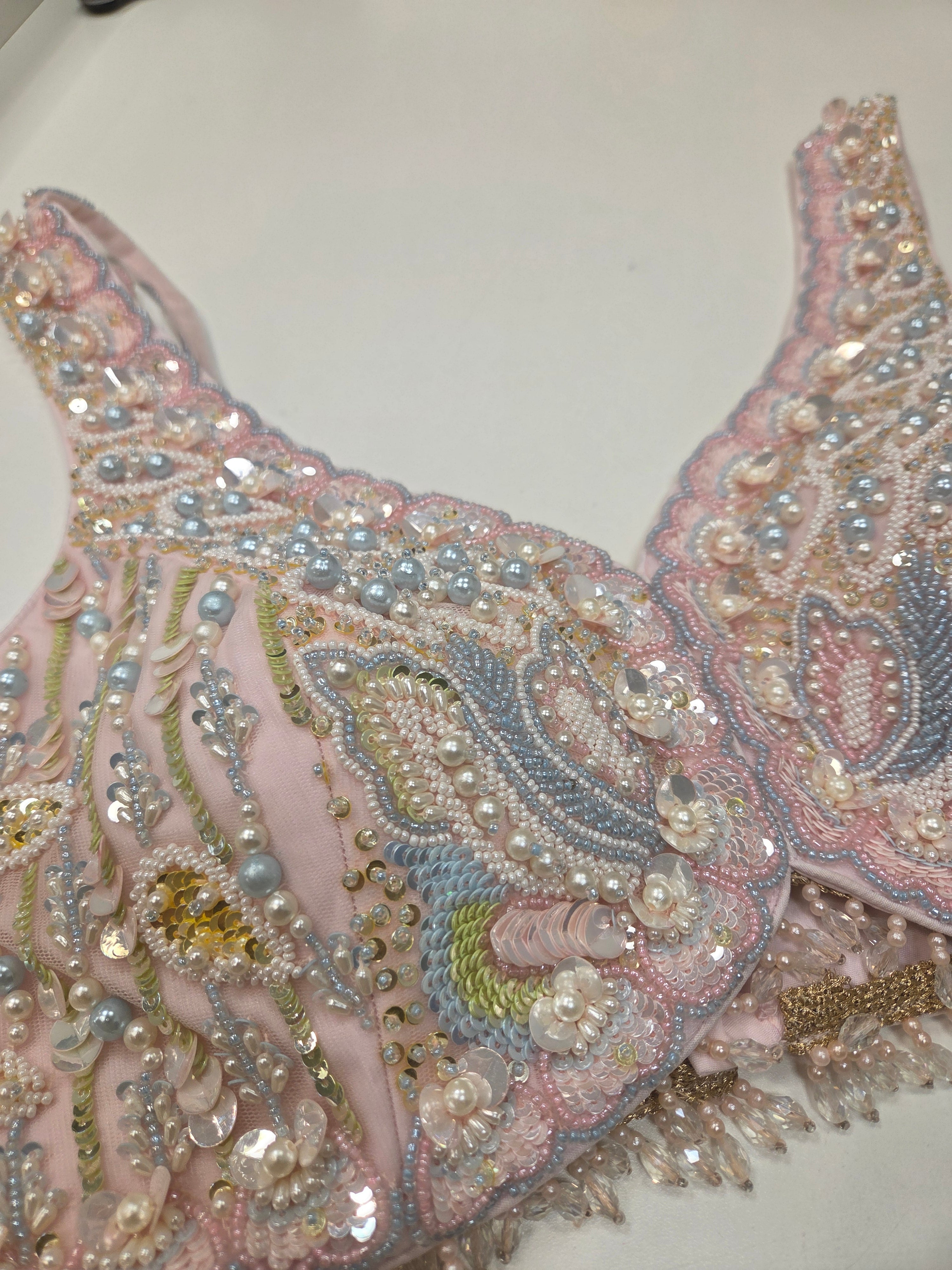 Pastel Ombre Ruffle Lehenga Set