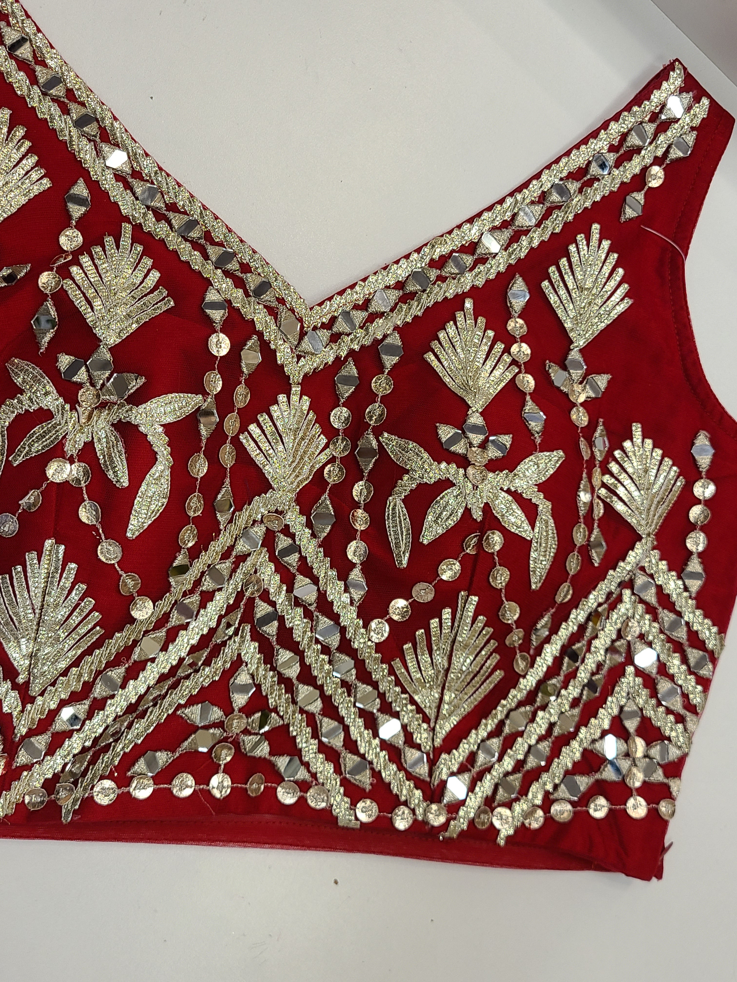 Crimson Lehenga Set