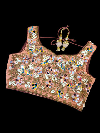 Maroon Sequin Embroidered Lehenga Set