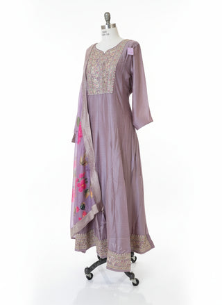 Soft Lavender Shade Anarkali