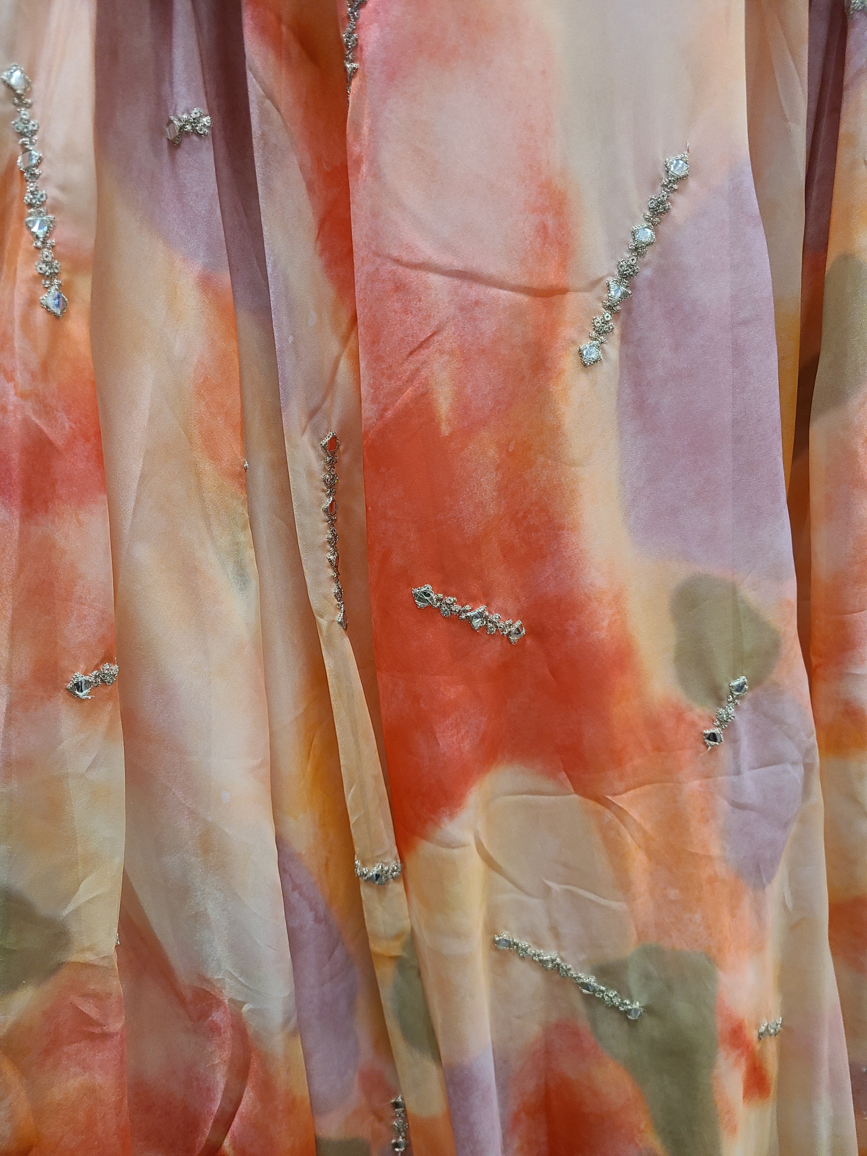 Pastel Peach Blossom Lehenga Choli