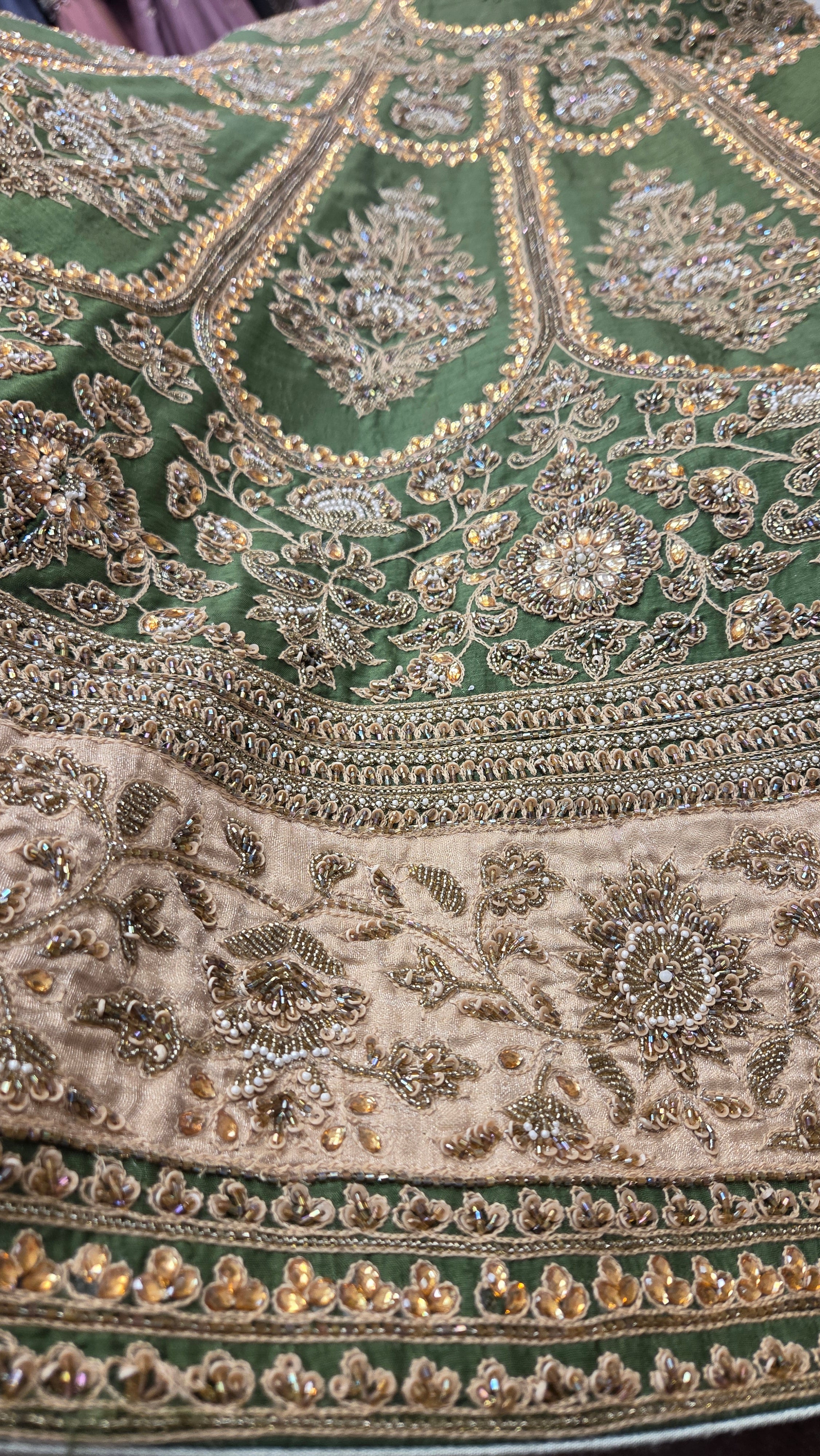 Sage Green Bridal Lehenga