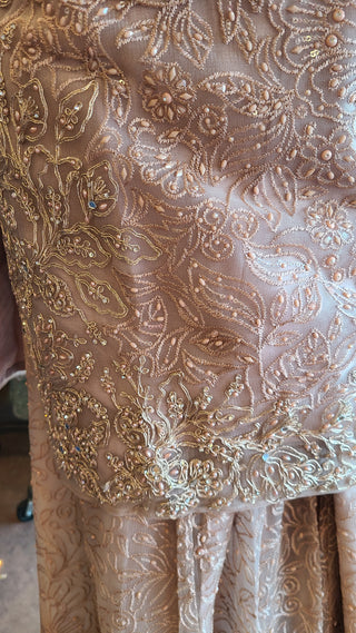 Rose Gold Sharara Set