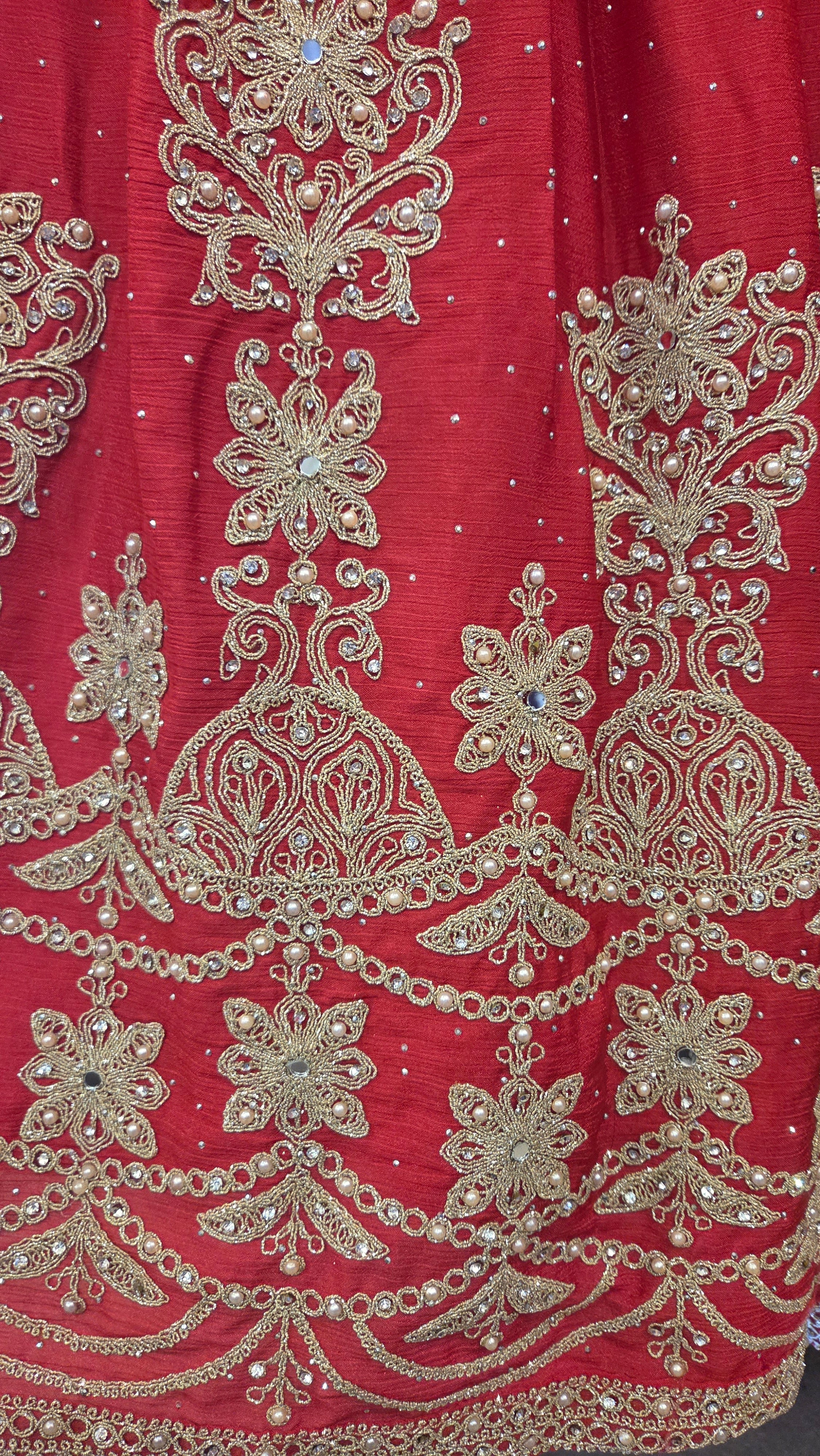 Pink & Gold Embroidered Lehenga