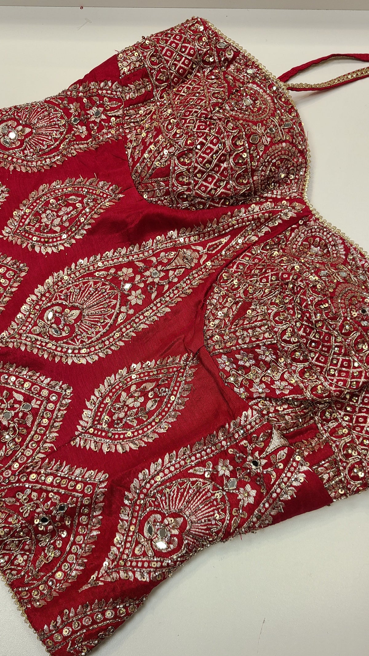 Pink Benarsi Corset Lehenga Set