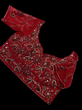 Red Embroidered Lehenga Choli Set