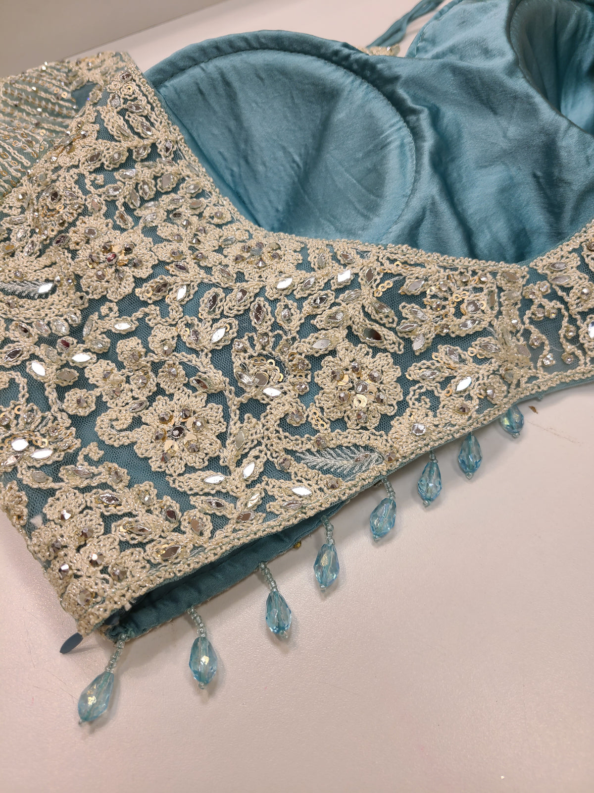 Sage Gold Lehenga Set