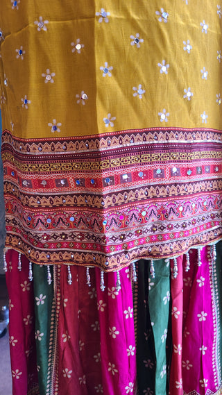 Canary Yellow Haldi Sharara Set