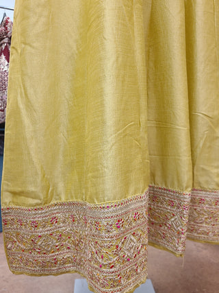 Elegant Sage Green Floral Embroidered Anarkali Set