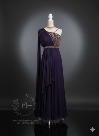 Purple Cocktail Gown