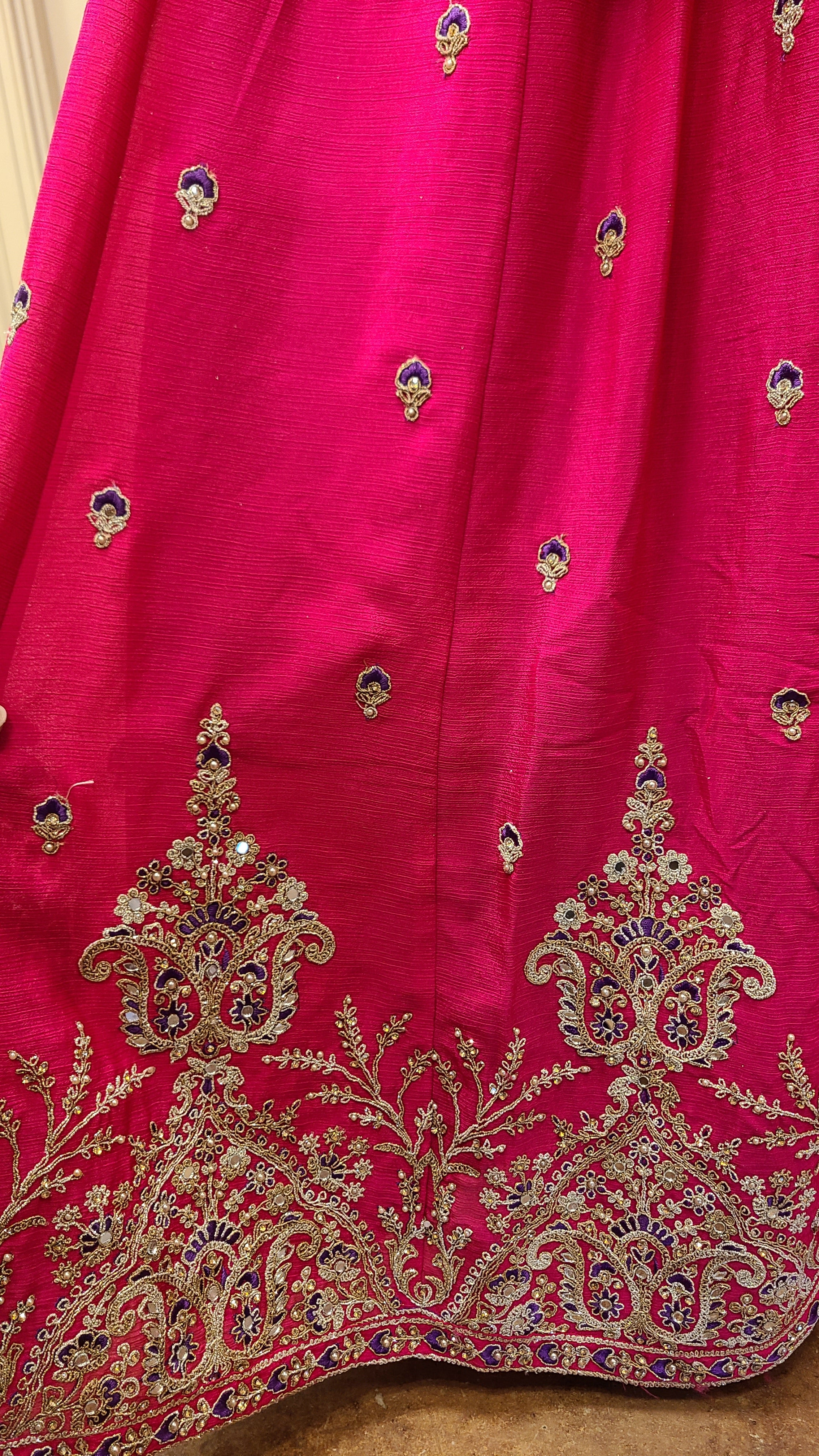 Magenta Pink Sharara Set