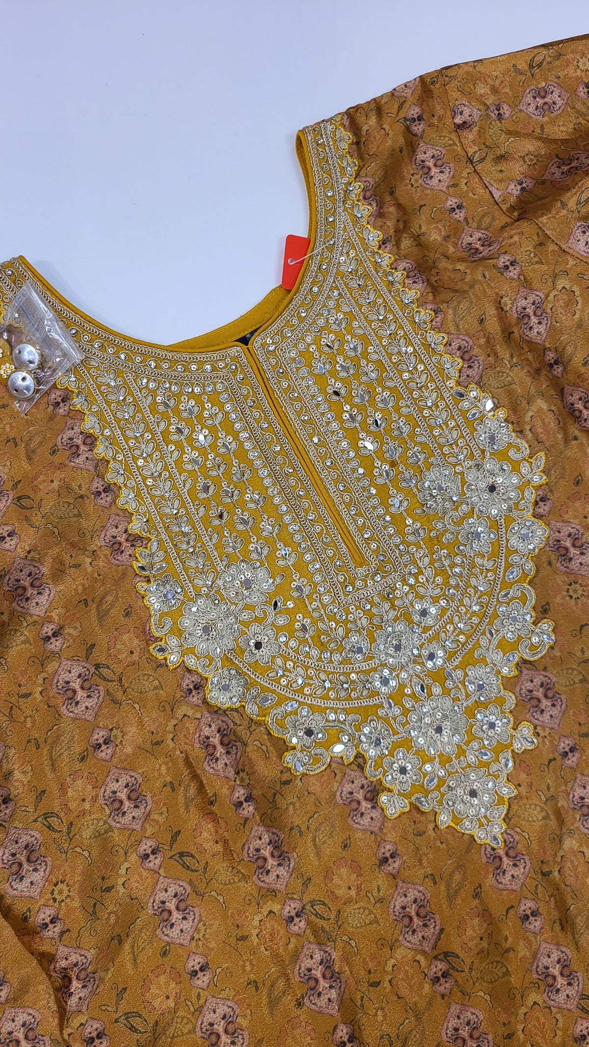 Mustard Paisley Sharara Set