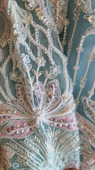 Pastel Aqua Sharara Set