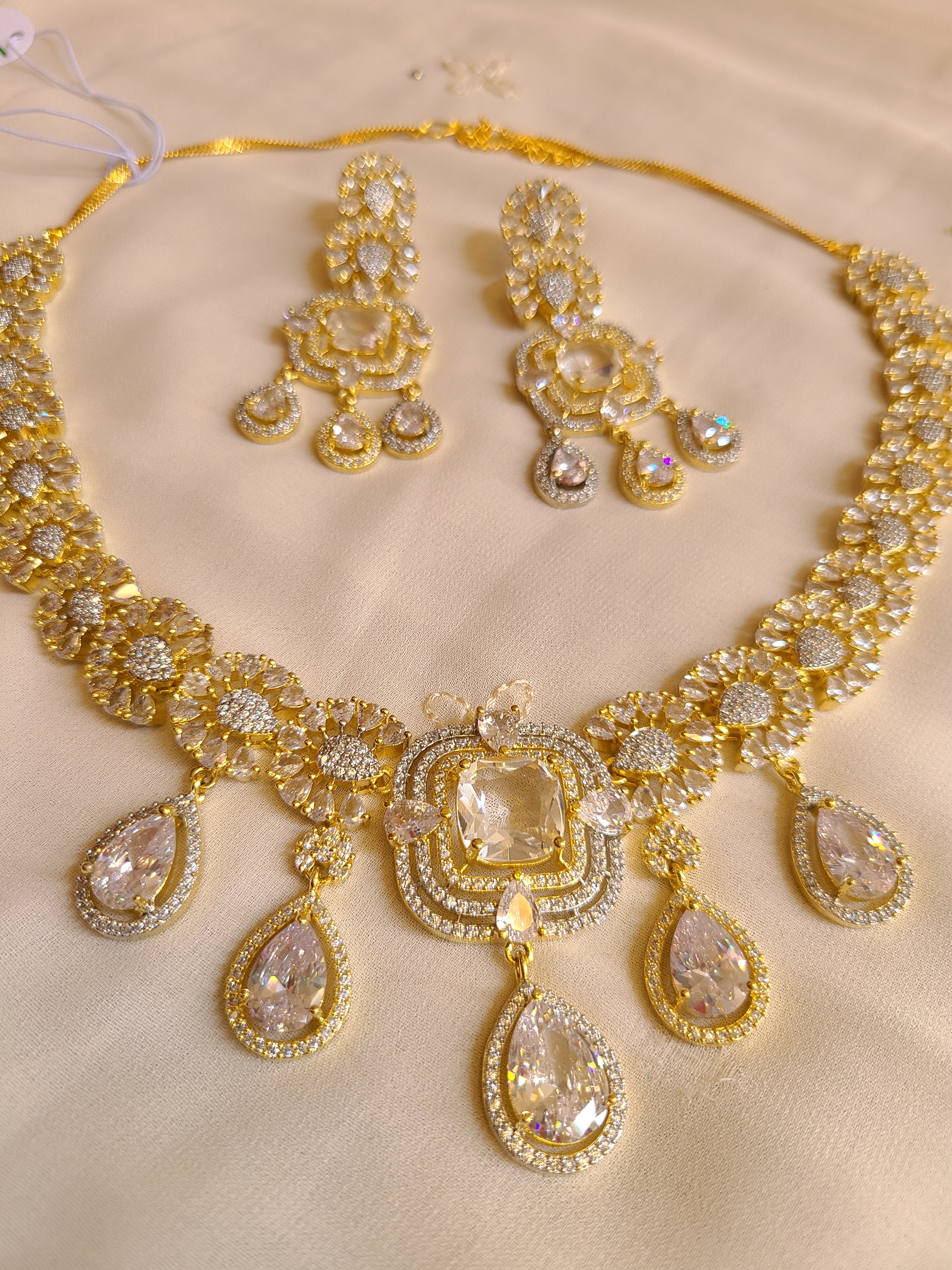 Statement CZ Necklace Set