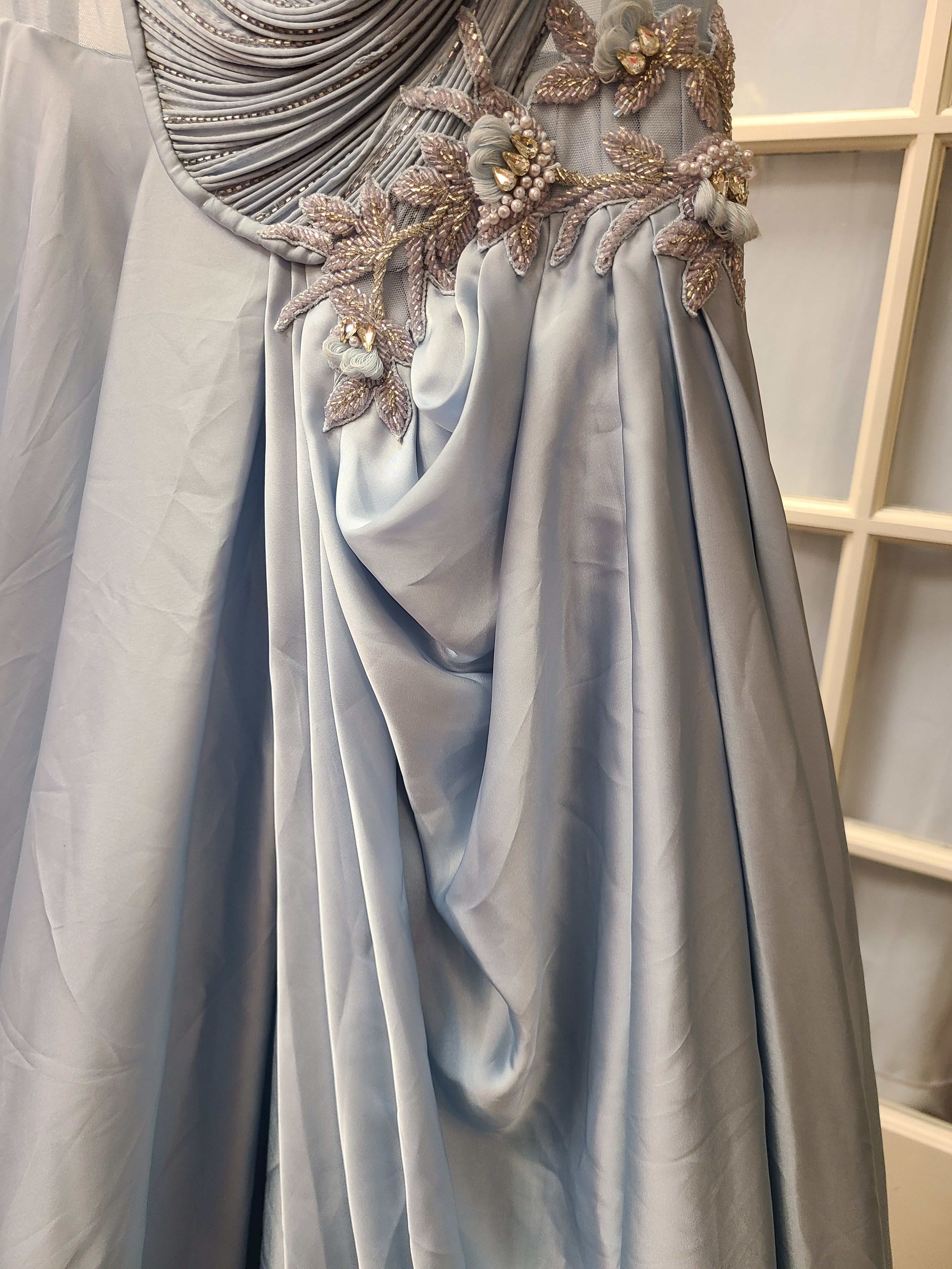 Powder Blue Reception Gown