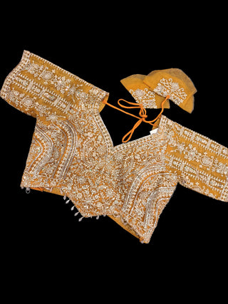 Golden Lehenga Choli Set