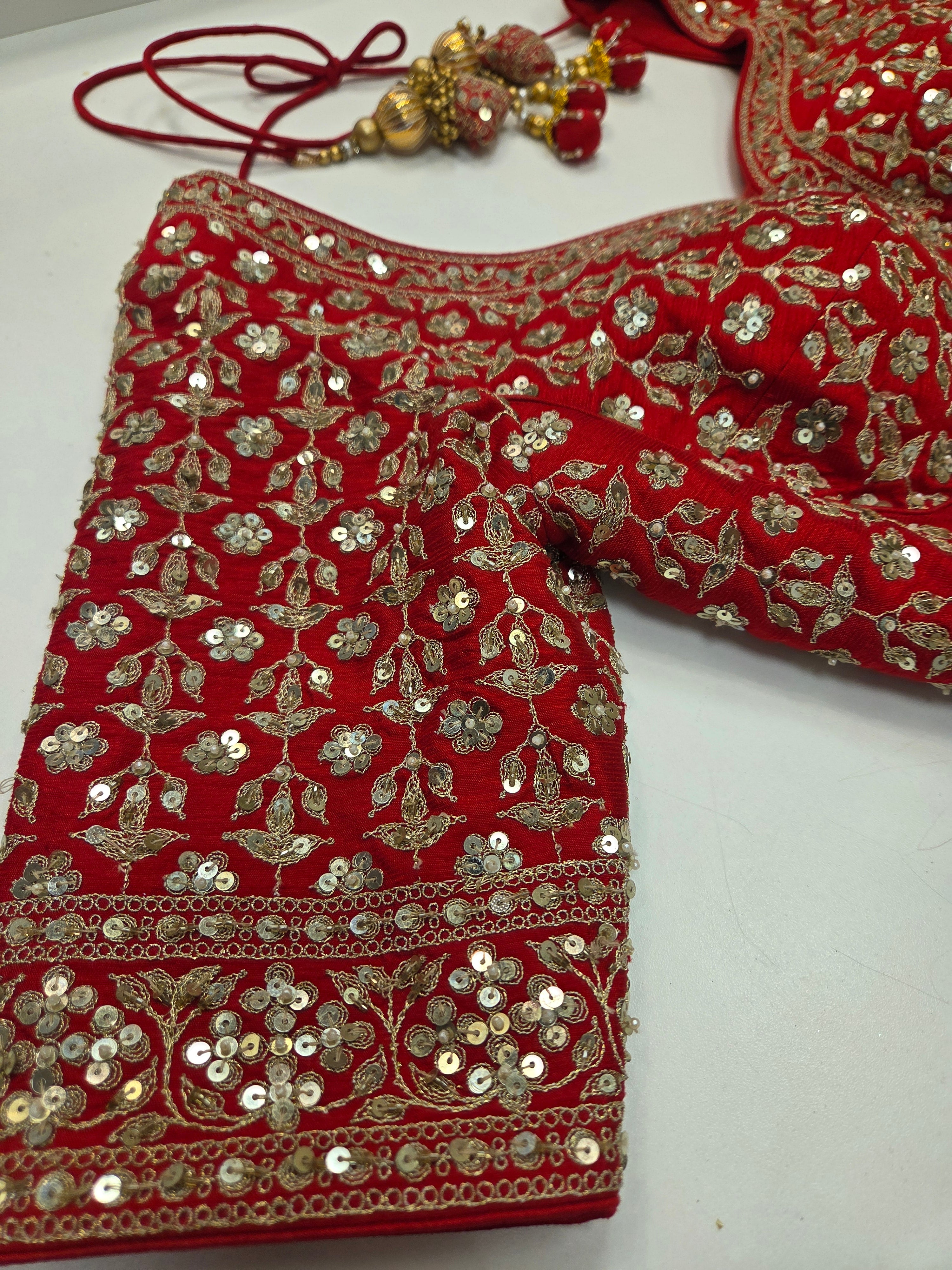 Crimson Gold Bridal Lehenga