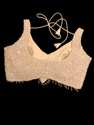 Champagne Gold Sequin Embroidered Bridal Lehenga Set