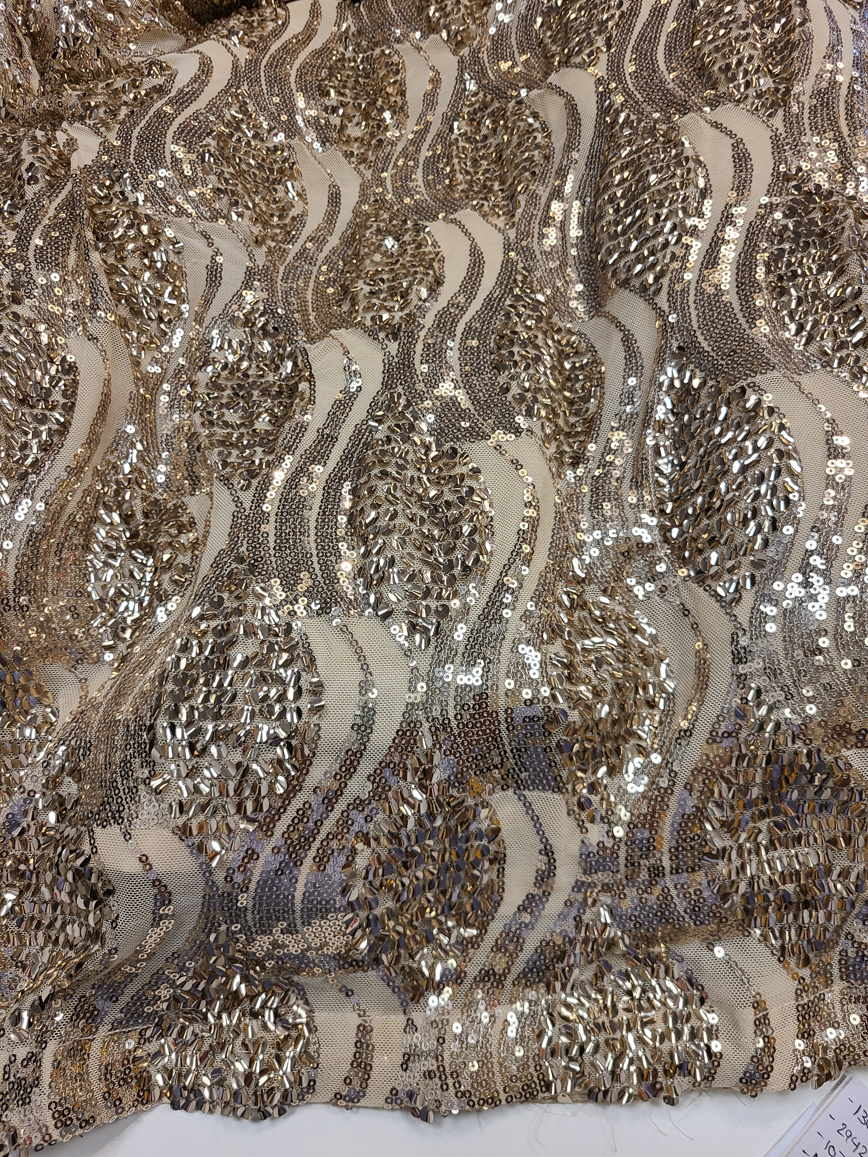 Ivory Sequin Lehenga Set