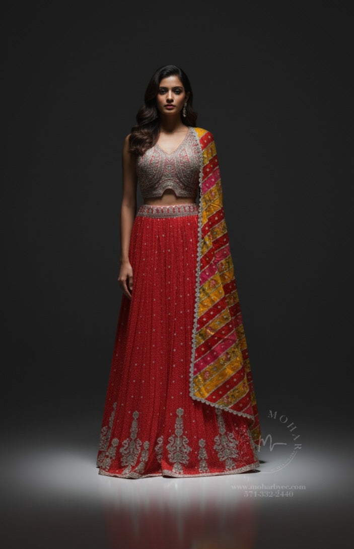 Radiant Red Lehenga Choli Set