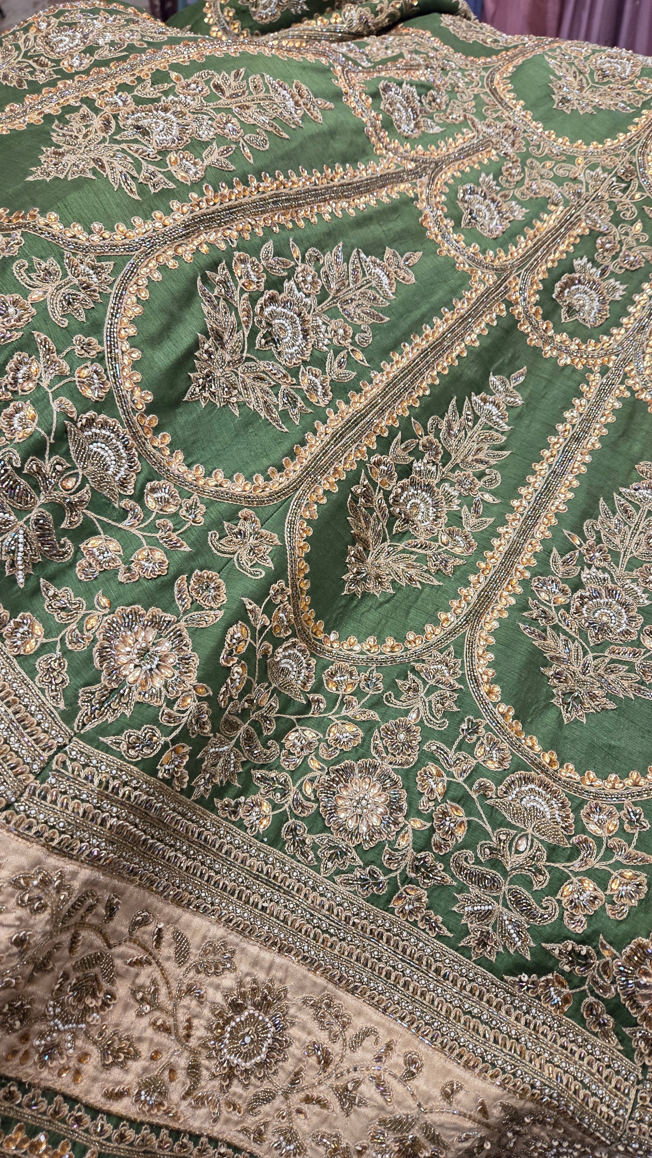 Sage Green Bridal Lehenga