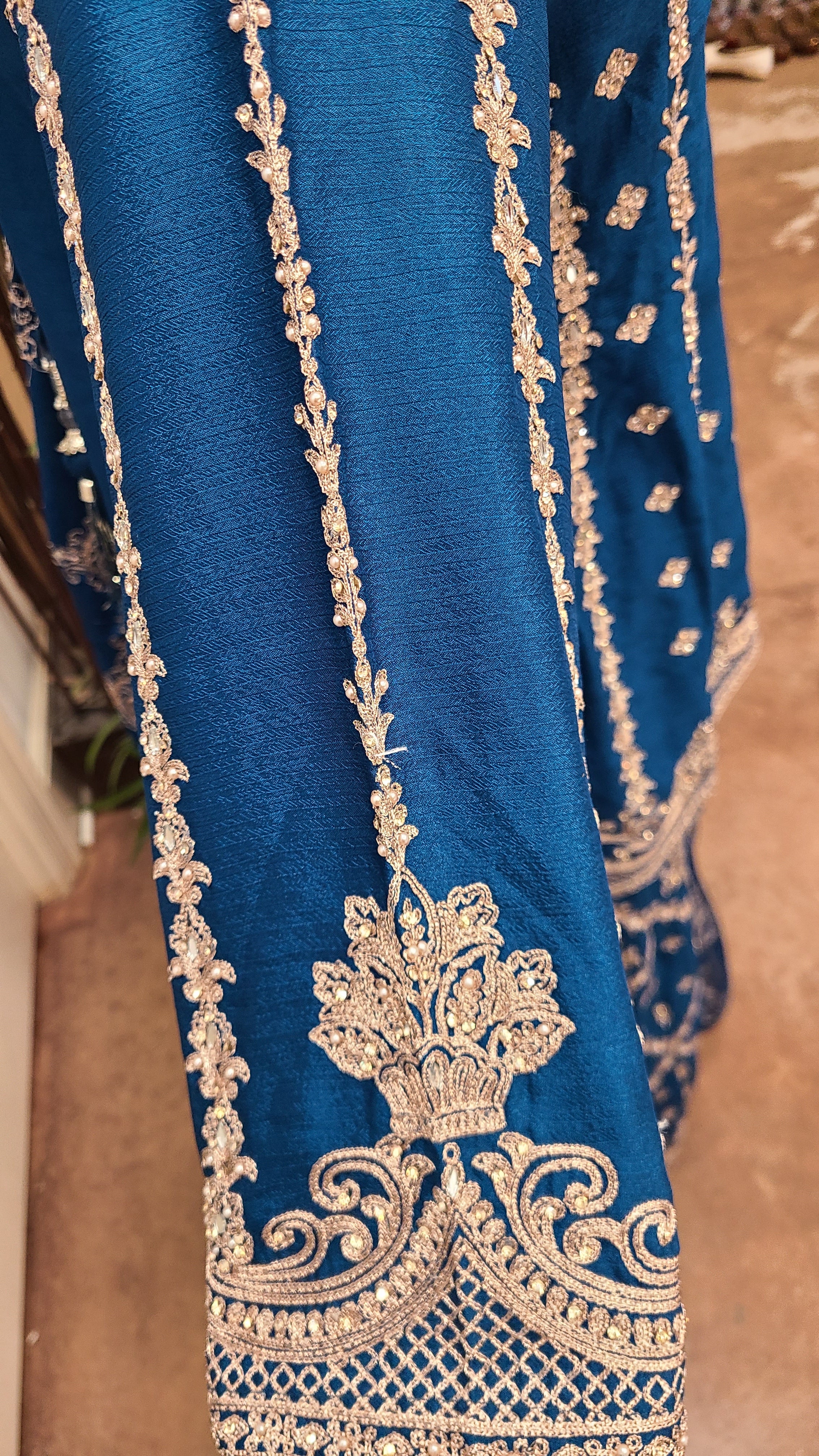 Navy Blue Sharara Set
