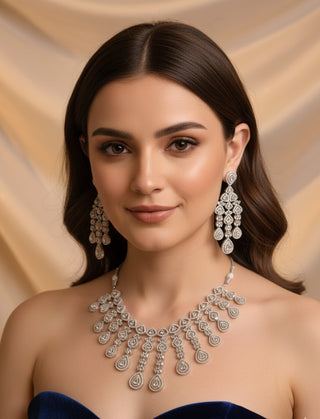 Statement CZ Necklace Set