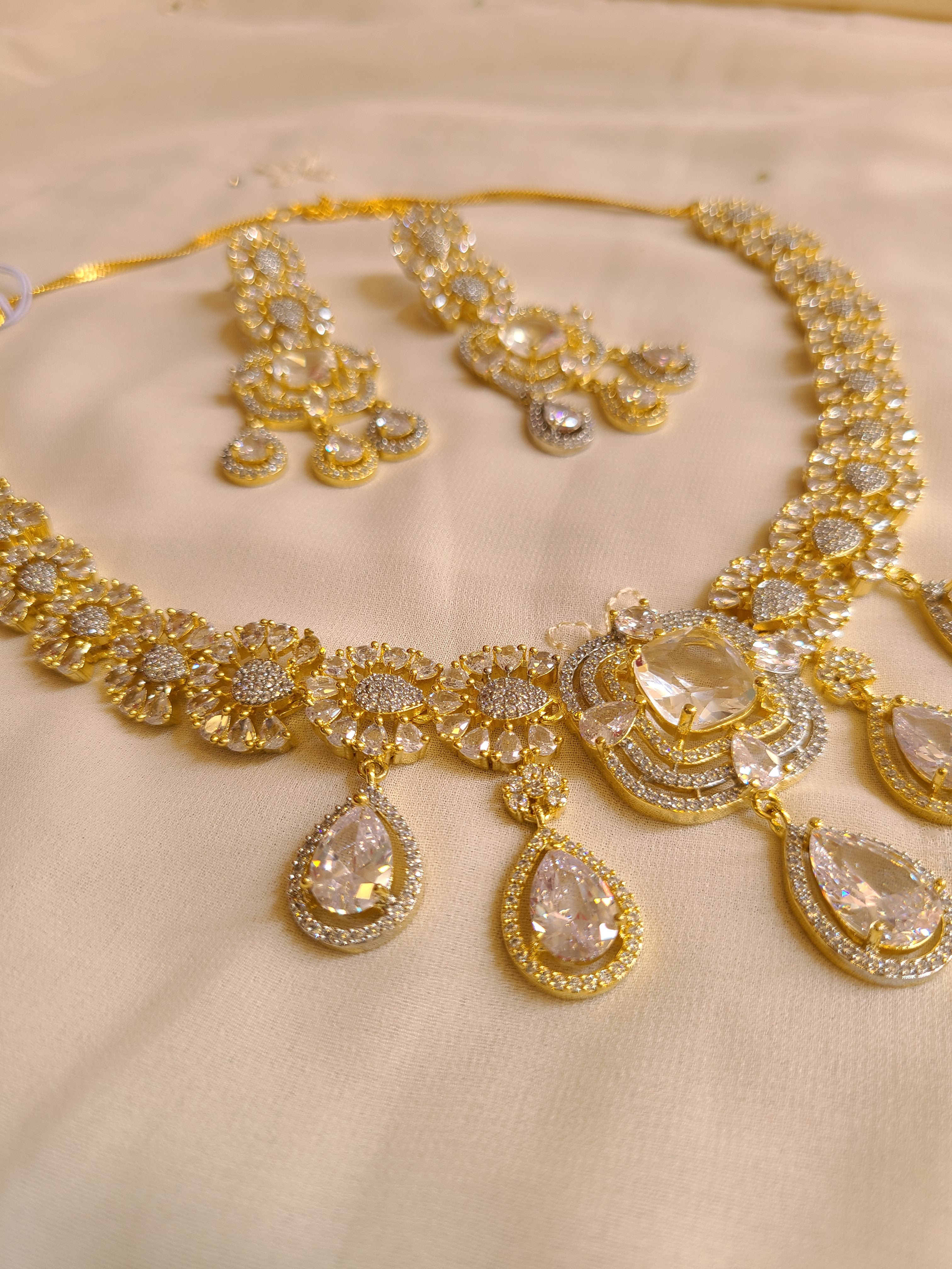 Statement CZ Necklace Set