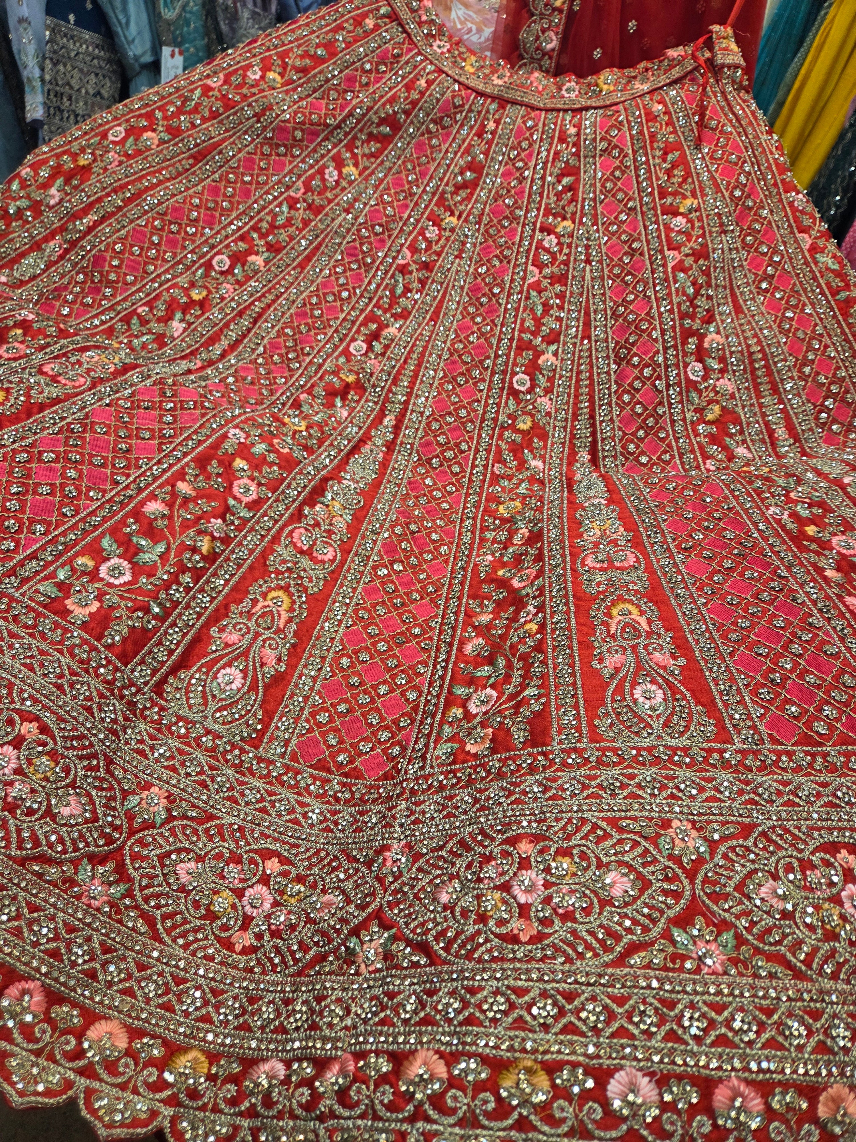 Crimson Bridal Lehenga Set