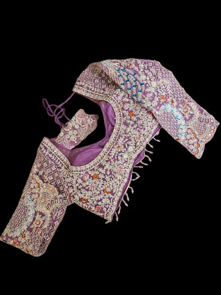 Lavender Embellished Lehenga Choli