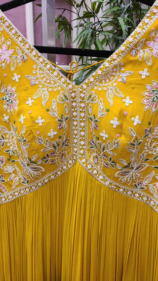 Mustard Yellow Anarkali