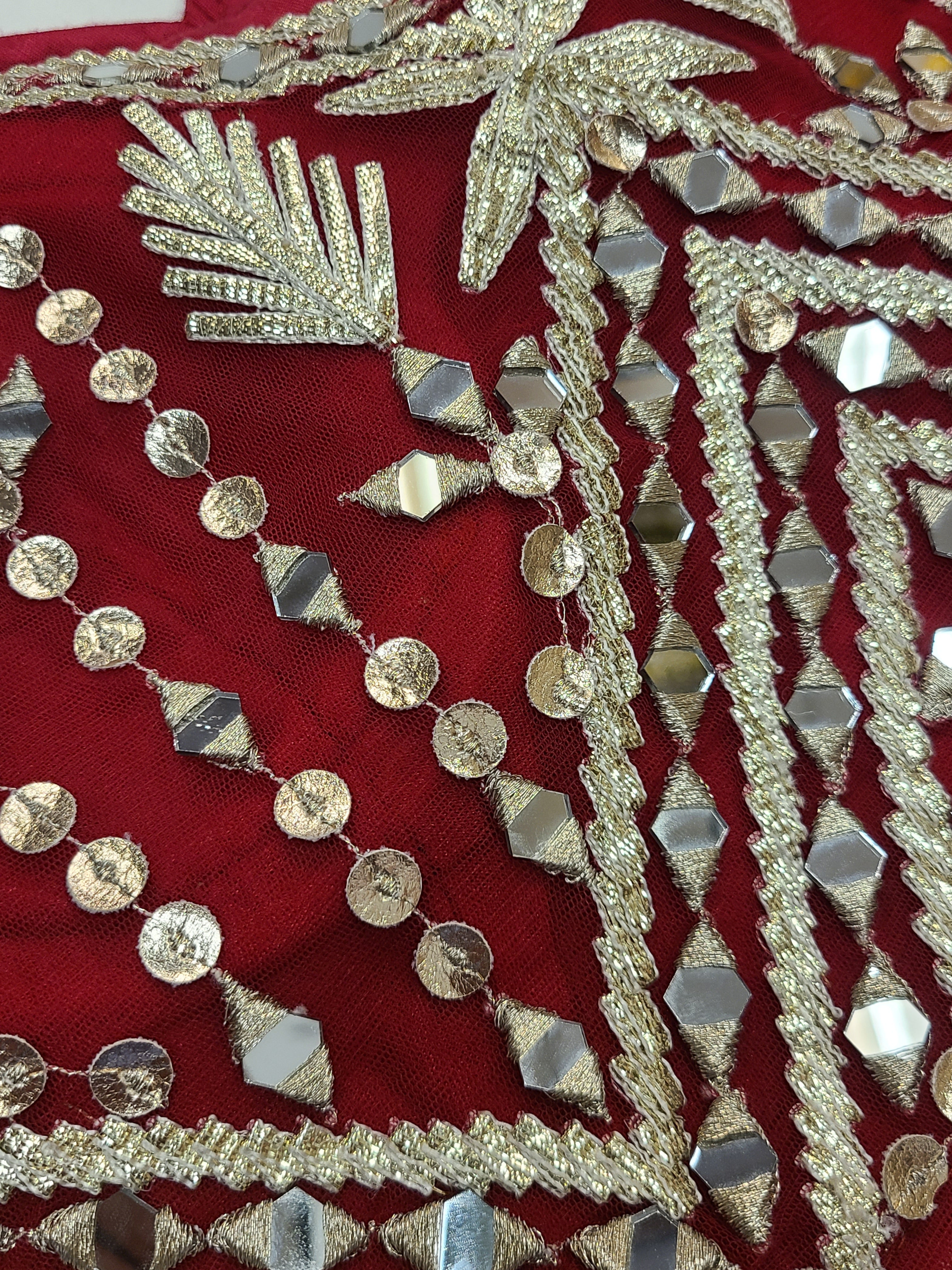 Crimson Lehenga Set