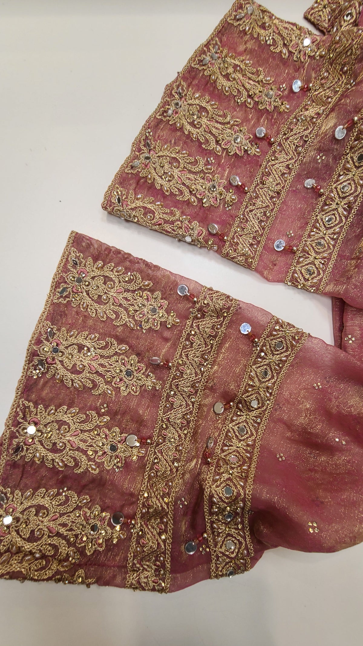 Rose Gold Embellished Lehenga