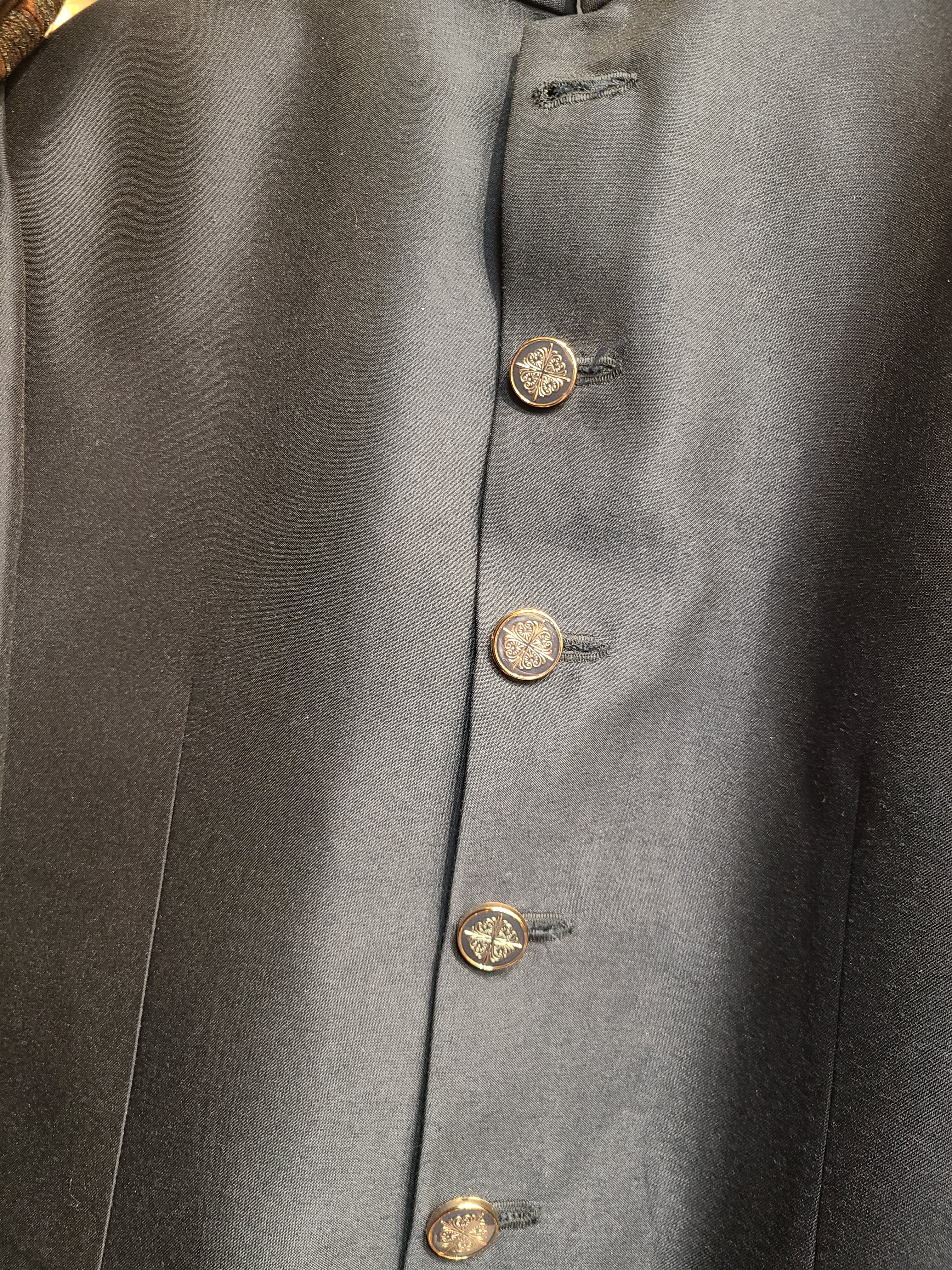 Premium Navy Blue Bandhgala Suit