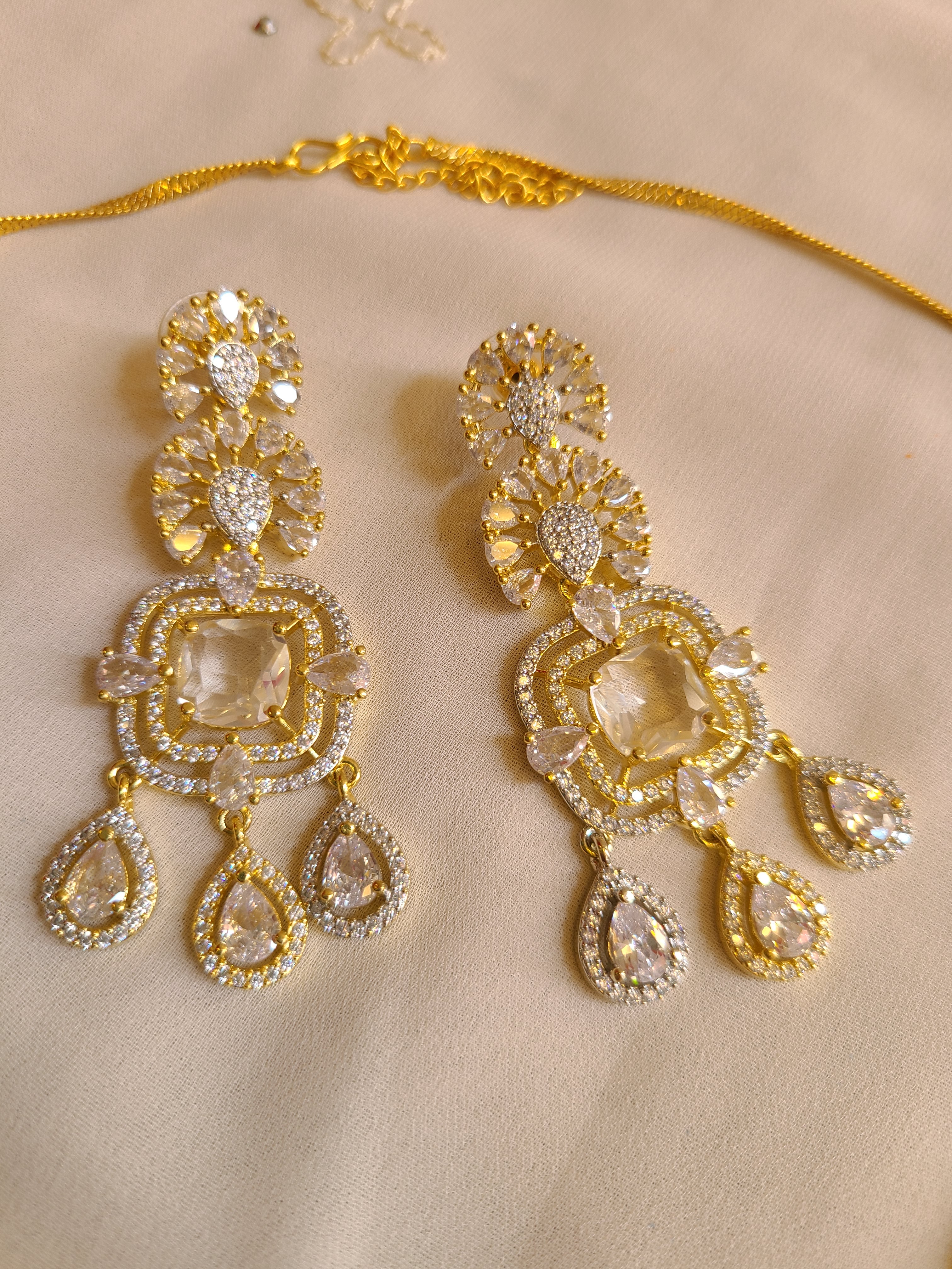Statement CZ Necklace Set