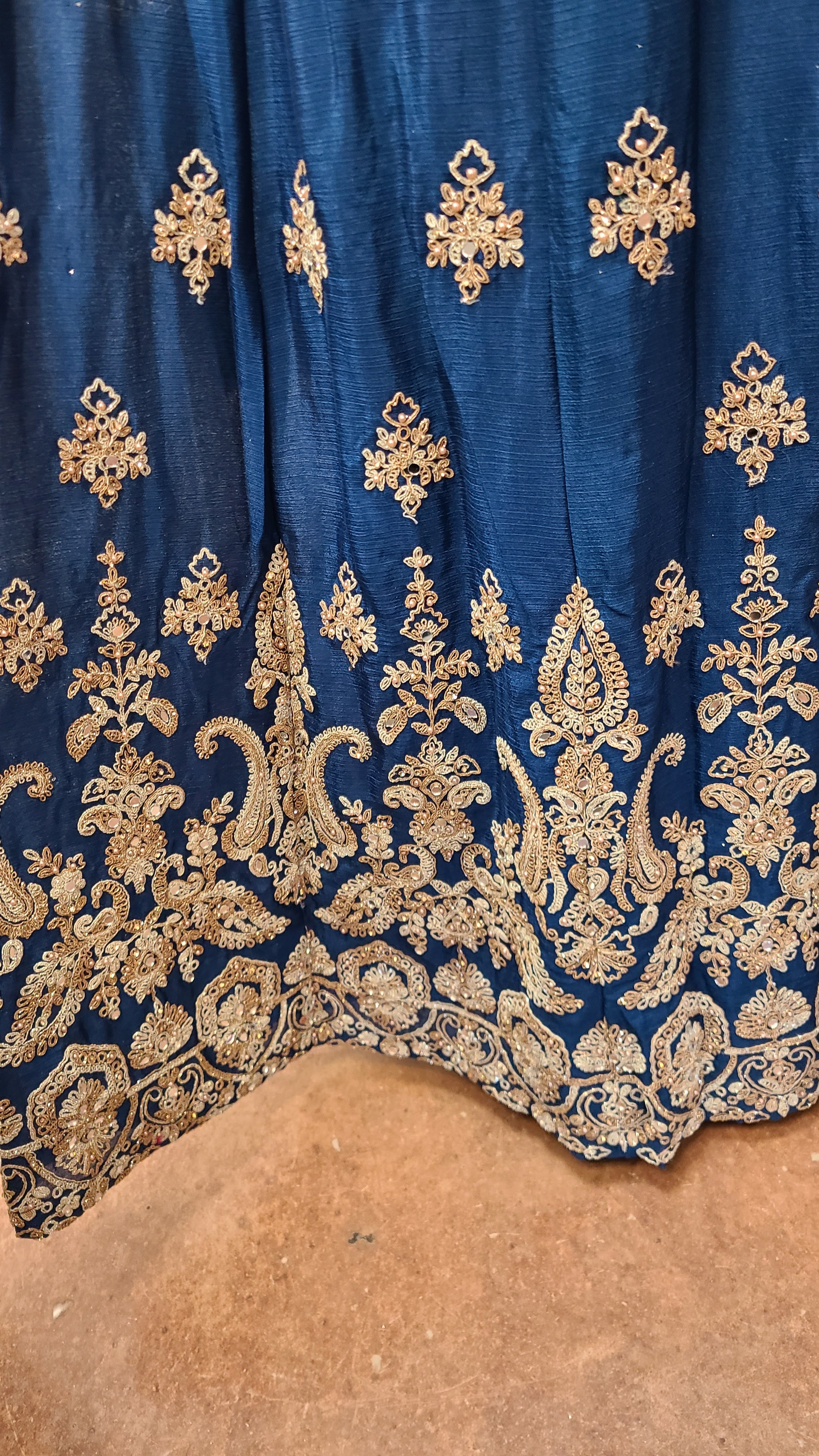 Navy Blue Sharara Set