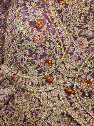 Lavender Embellished Lehenga Choli